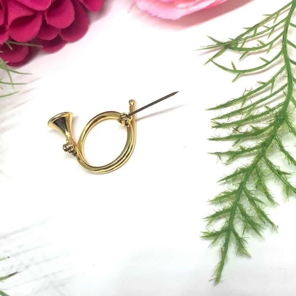 VINTAGE⚜️French Horn Petite Golden Pin